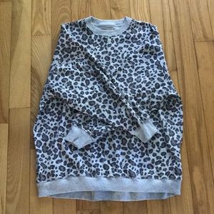 American Eagle leopard print sweatshirt
